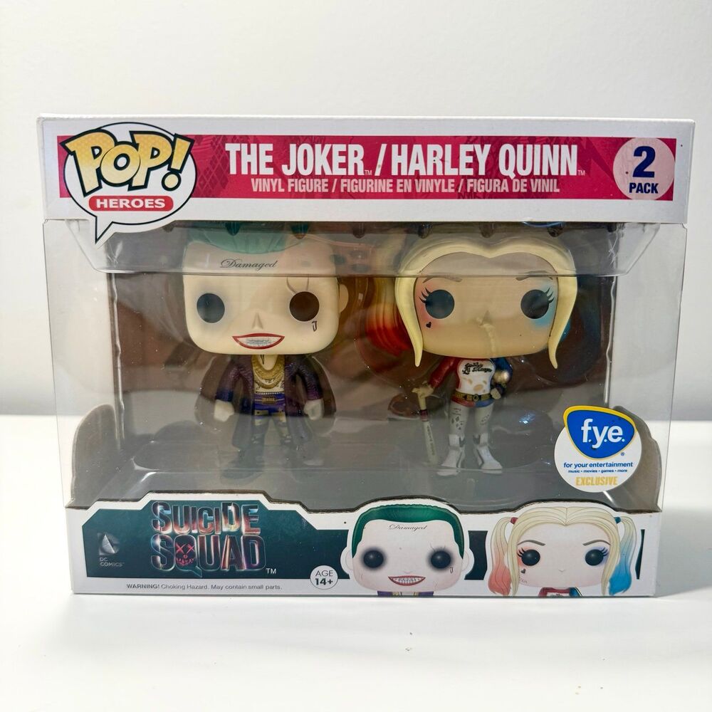 NIB The Joker + Harley Quinn Suicide Squad 2 Pack Funko Pop!